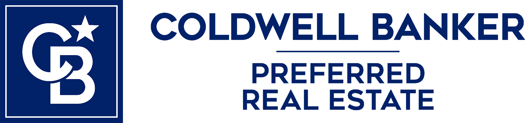 Coldwell Banker Preferred Real Estate stacked logo in blue